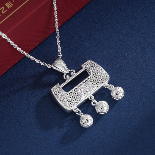 子佩集S990银【凤舞花歌】吊坠【QFDZ036】(不含链)花丝 商品图2