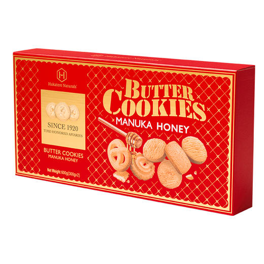 荷塔威-麦卢卡蜂蜜黄油曲奇饼干礼盒300g*2 商品图5