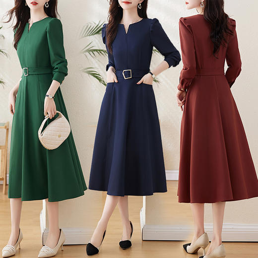 时尚气质，秋季新款晚礼服连衣裙HR-GJC2387 商品图3