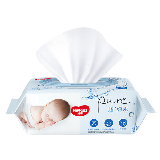 好奇纯水婴儿湿巾30抽 商品图0