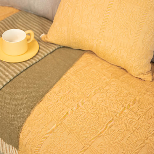 塞尔满系列沙发巾棉四季通用高端轻奢防滑沙发垫 商品图1