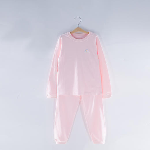 卓儿大童100%纯棉无骨长袖套头内衣套装（130#-160#） 商品图1