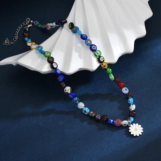 周雨彤同款【赠同款手链】MointPhoice 多巴胺小雏菊项链 时髦穿搭 商品图5