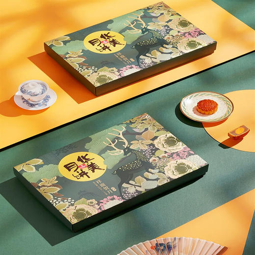 华美月饼礼盒祥鹿贺月630g 商品图5