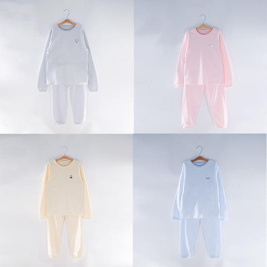 卓儿大童100%纯棉无骨长袖套头内衣套装（130#-160#） 商品图0