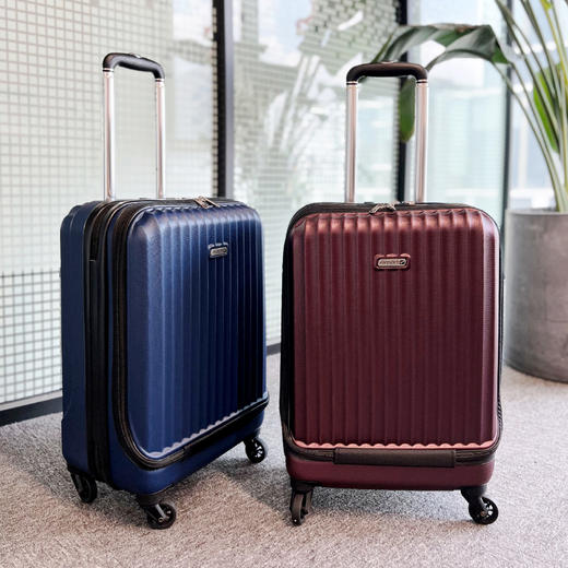 特惠福利款-银座外销前开盖拉链登机箱9095系列 商品图2