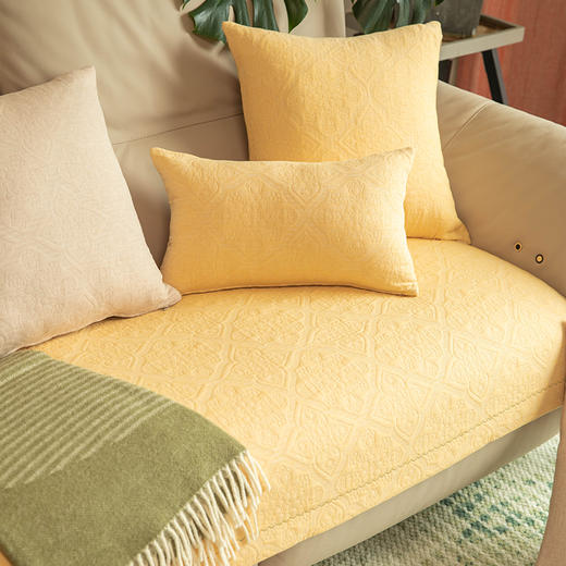 乔治亚菱形沙发巾棉四季通用高端轻奢防滑沙发垫 商品图0