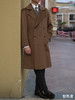 意大利羊绒羊毛驼色双排扣切斯菲尔德大衣 商品缩略图8