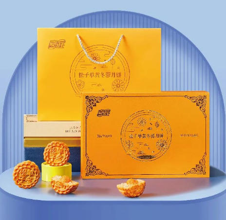 嘉旺松子单黄冬蓉月饼600g【100g*6枚】 商品图0