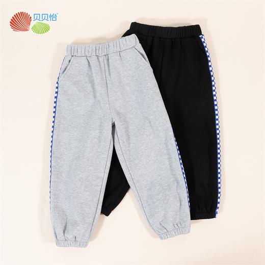 贝贝怡童装男女童弹性加绒长裤秋冬儿童保暖休闲束脚裤233K2546
 商品图7