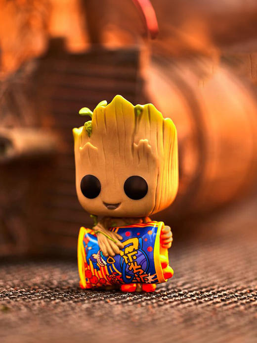 Funko POP I AM Groot美漫漫威格鲁特与芝士球手办摆件 70654 商品图2