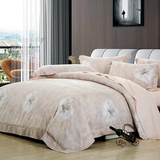 鑫缘 艾草阳绒印花四件套 DMH4418 商品图5