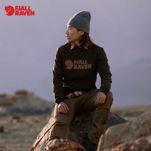 北极狐秋冬男士户外百搭经典日常圆领长袖印花卫衣04232173 商品图2