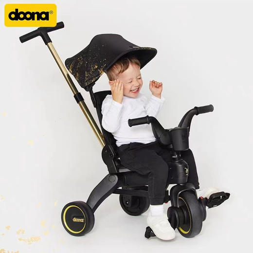 以色列Doona Likl Trike 四合一三轮车-限量款午夜黑 3岁以下 商品图3