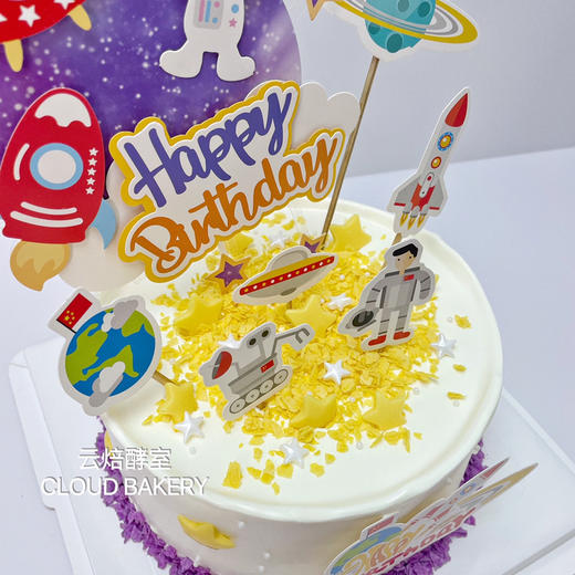 【宇航员主题蛋糕】插旗新款 商品图2