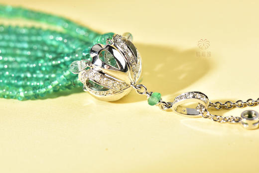 【浪漫风情】祖母绿流苏挂坠    CB12306050 商品图4