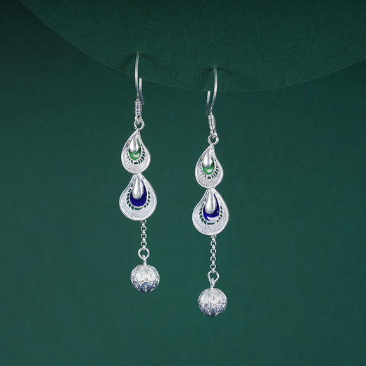 子佩集S990银马蹄莲耳环【WBEH037】花丝2309 商品图1