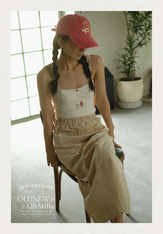 「Oldnews Café」婴儿面料插画印花胸衣式吊带 商品图5