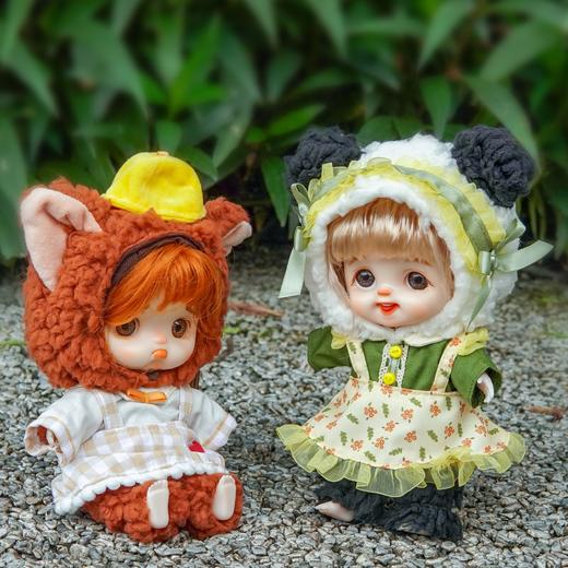 正版棉花娃娃一起趣野系列可换装带骨架送礼物女孩送出生证毛绒玩具公仔 商品图2