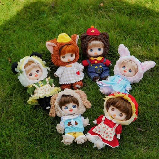 正版棉花娃娃一起趣野系列可换装带骨架送礼物女孩送出生证毛绒玩具公仔 商品图0