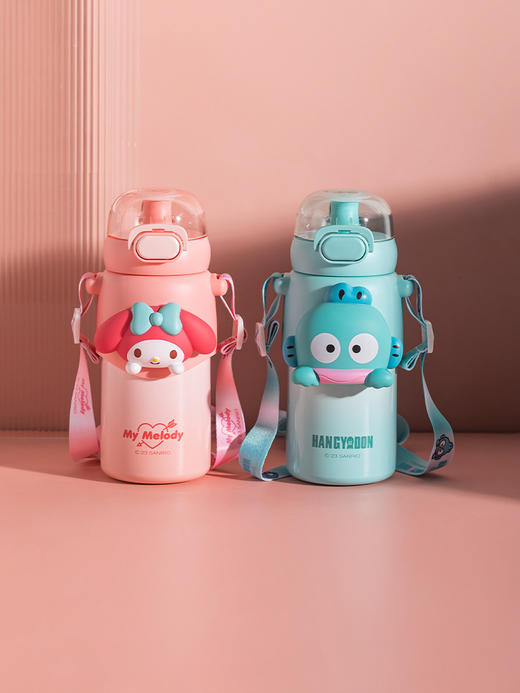 摩登主妇三丽鸥保温杯女2023新款吸管水杯儿童不锈钢高颜值随行杯 商品图0