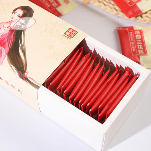 【营养美味！吃出好气色】三花糕亳菊牡丹花玫瑰花养容益颜女性阿胶糕糕点零食健康 商品图3