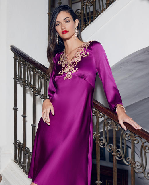 5F LACLOVER闪耀派对系列长袖睡裙 商品图0