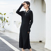 东黎 • 丝绒女士秋冬气质优雅长袖打底连衣裙 3058 商品缩略图2