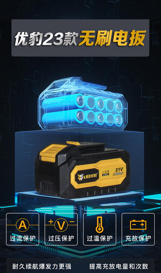 【23款】优豹无刷锂电扳手 商品图4