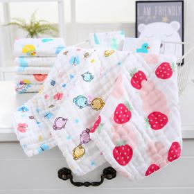 棉之爱泡泡纱印花童巾颜色随机三条