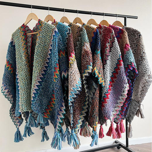 波西米亚风披肩 5款可选 民族风格 保暖舒适 135*105cm 商品图2