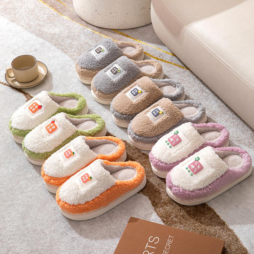 【时尚潮流，舒适保暖】秋冬季必备，网红实心大底棉拖鞋女外穿，室外居家保暖情侣，室内毛毛男，让你的脚在寒冷的季节里得到Z好的呵护！ 商品图2