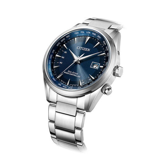 西铁城光动能电波对时商务男表CB0270-87L 商品图2