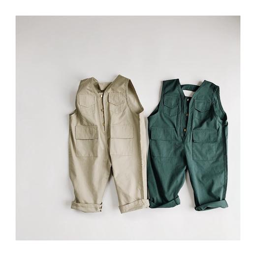 【春秋新款！儿童连体裤】儿童纽扣连体裤春秋新款韩版女童中性水洗棉重工连体背带裤洋气，纽扣连体裤，细节出众，对肌肤温柔无刺激，为您的孩子带来更愉悦的穿着体验。ryzb 商品图1