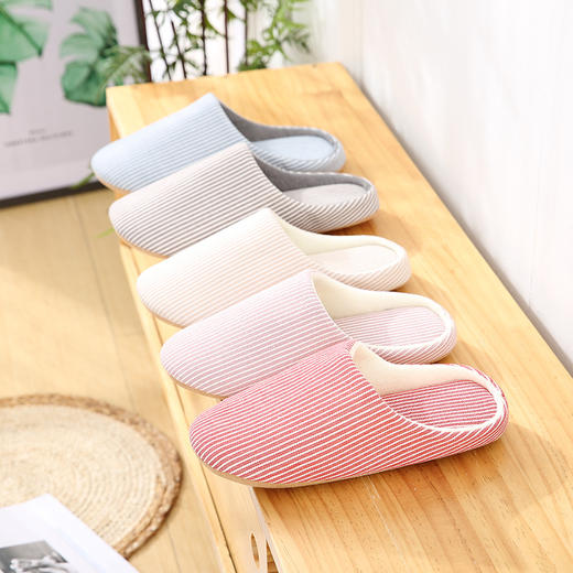 秋冬季【居家防滑棉拖】日式家居软底棉拖  室内防滑软底   情侣家居鞋 商品图2