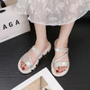 【闪闪平底，舒适自在】秋季新款凉鞋，仙女风的代表！网红配裙凉拖鞋女，时尚又百搭！平底设计，舒适又稳定，外穿不累脚！闪闪的细节点缀，让你在人群中绽放！趁着这个季节，赶紧入手吧！ 商品缩略图3