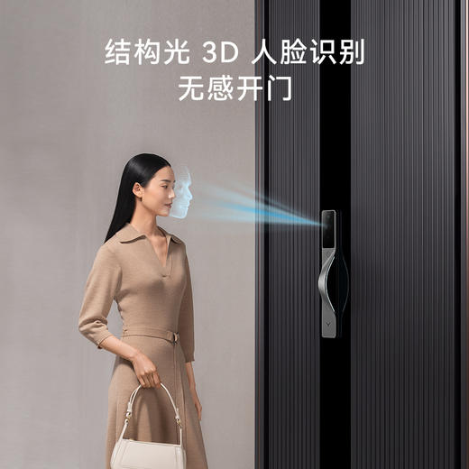 鹿客/Lockin 全新V5Air 结构光3D人脸识别智能锁送自有渠道专属赠品【免费定制镌刻】 商品图8