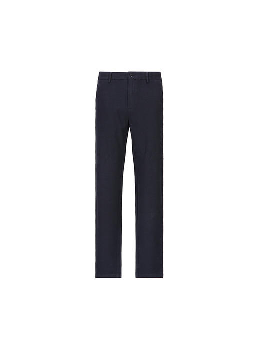 callisto深蓝色棉毛混纺休闲裤 FSCPW111C DB 商品图3