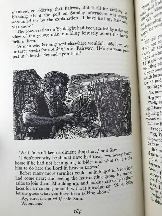 托马斯·哈代《还乡》（1972） 数十幅木版画插图 精装18开带书匣 商品图11