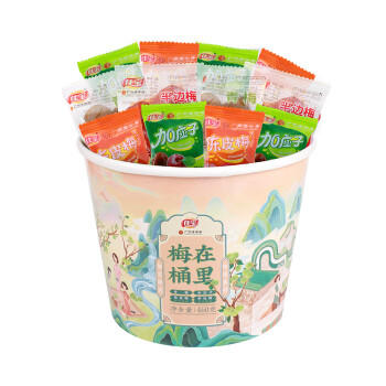 佳宝梅在桶里460g青梅半边梅加应子陈皮梅蜜饯果干零食年化大礼包 商品图1