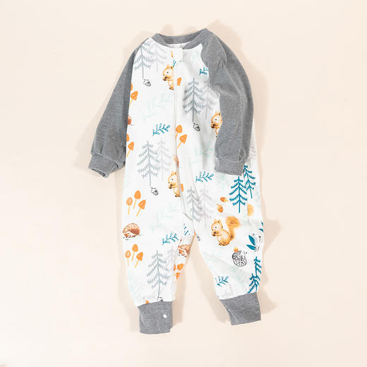 贝贝怡婴儿睡袋春秋季薄款宝宝分腿纯棉儿童防踢被新生儿四季通用233P2553 商品图3