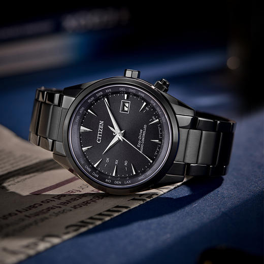 西铁城光动能电波对时商务男表CB0275-83E 商品图7