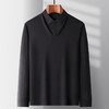 圣得西假两件翻领轻暖毛衫男2025秋季新款中年爸爸商务针织衫毛衣 商品缩略图1