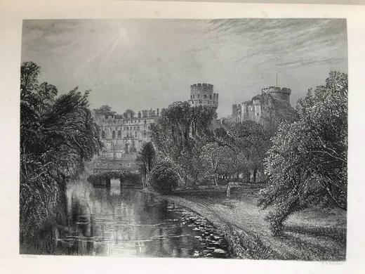 约19世纪后期 家庭版英国史（全12卷） 约50幅版画插图 漆布精装16开 商品图6