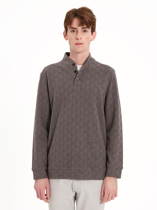 callisto森叶绿羊毛混纺长袖T恤
 FSTSL026C GR 商品图1