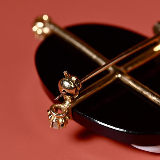 1900年代唐顿风欧洲古董Cameo美人肖像胸针 商品图6