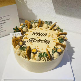 刹那年华（伯爵红茶奶油）——森系简约生日蛋糕