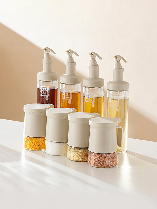 摩登主妇油壶防漏油罐家用厨房耐高温酱油醋调料瓶不挂油玻璃油瓶 商品图0