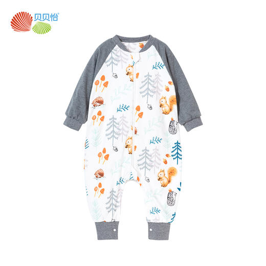 贝贝怡婴儿睡袋春秋季薄款宝宝分腿纯棉儿童防踢被新生儿四季通用233P2553 商品图6