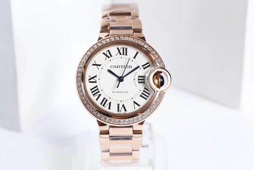 TW厂(台湾厂)卡地亚蓝气球33mm女士机械复刻手表一比一手表n厂c厂zf厂vs厂clean厂noob厂测评 商品图2